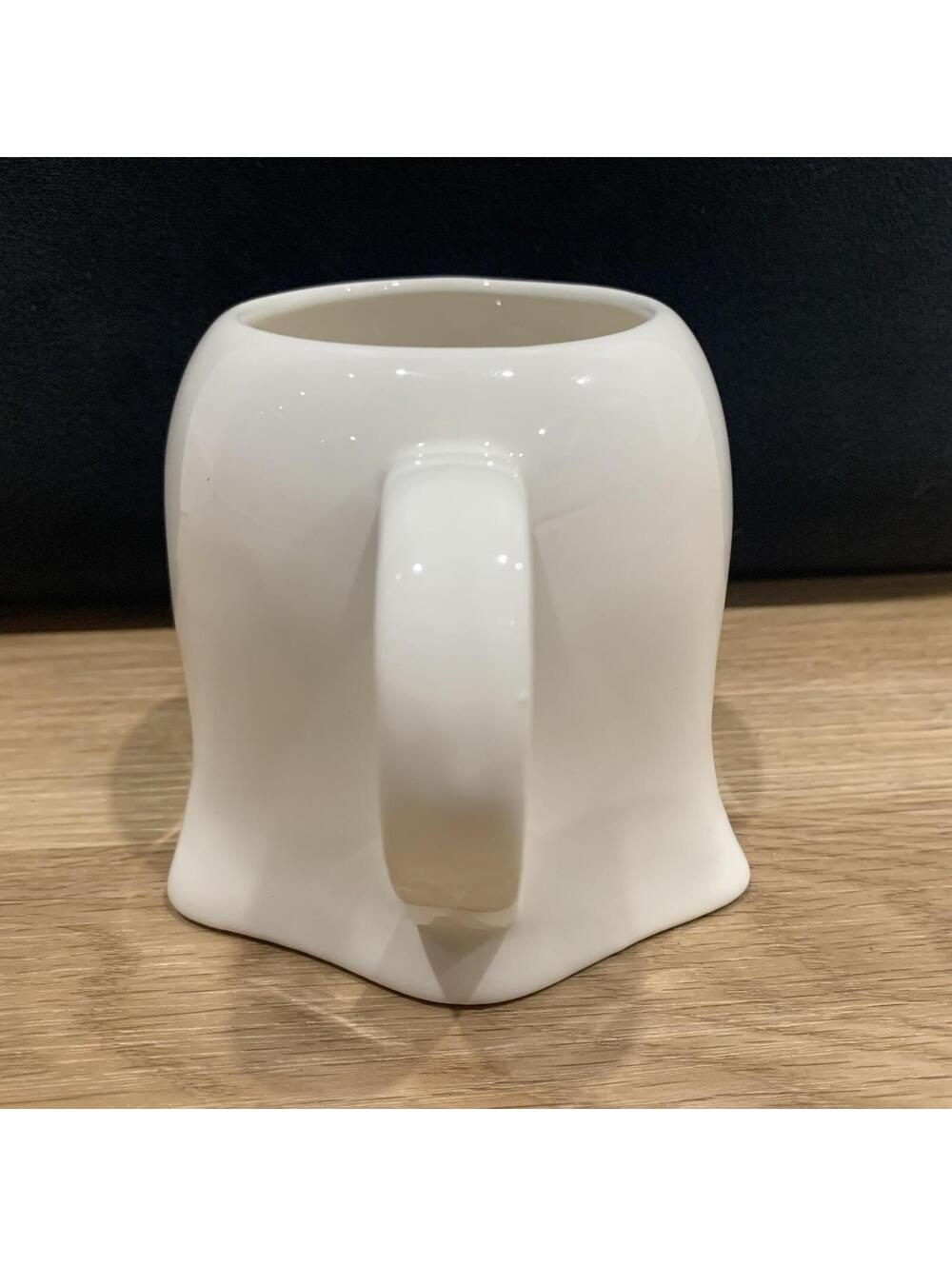 Ghost Shaped Ceramic Mug White Halloween Cute Spooky - Picture 2 of 6